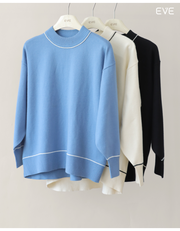Tipped Sweater: Modern & Relaxed