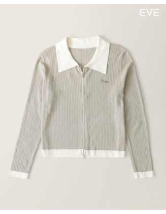 Retro Knit Zip-Up: Vintage-Inspired Style