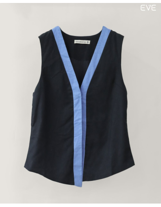Contrast-Trim Vest Top: Modern & Chic
