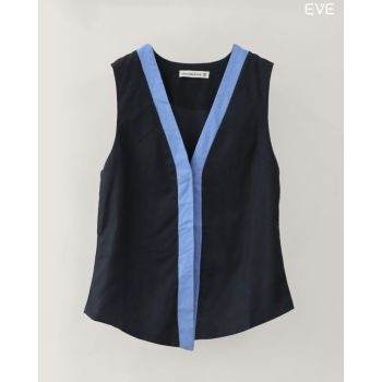 Contrast-Trim Vest Top: Modern & Chic