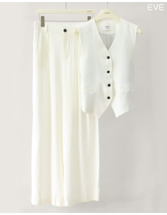 Chic & Coordinated: The Vest and Wide-Leg Pant Set