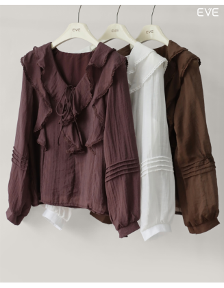 Ruffle Top: Pintuck Pleats