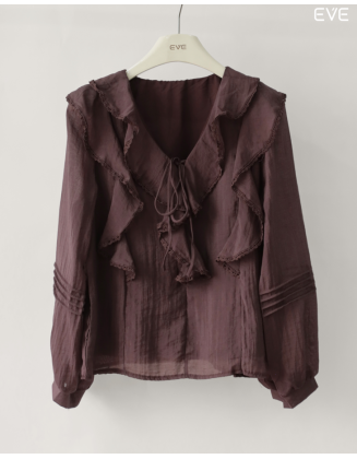 Ruffle Top: Pintuck Pleats