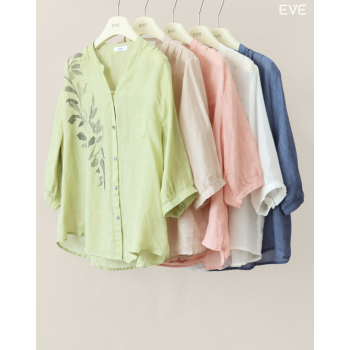 Leafy Print Top: Naturally Chic