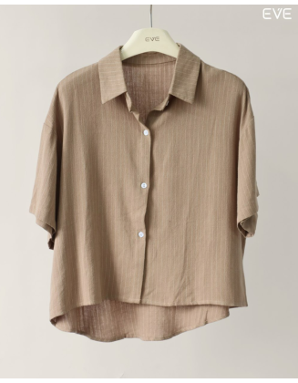 Striped Linen Blend Shirt