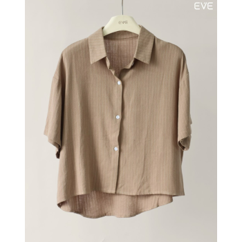Striped Linen Blend Shirt