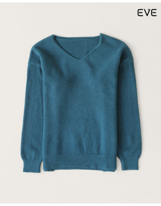 Vibrance Meets Comfort: The EVE Essential V-Neck Knit Sweater
