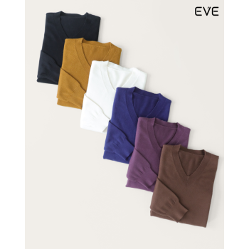 Essential V-Neck Knit Sweater