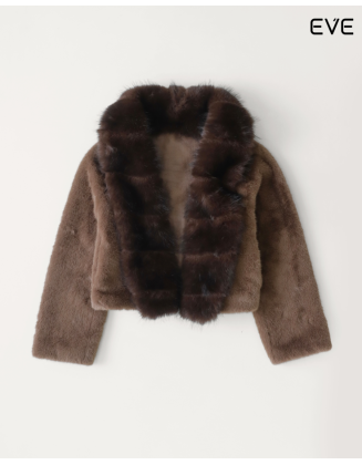 Luxury Faux Fur Cropped Jacket