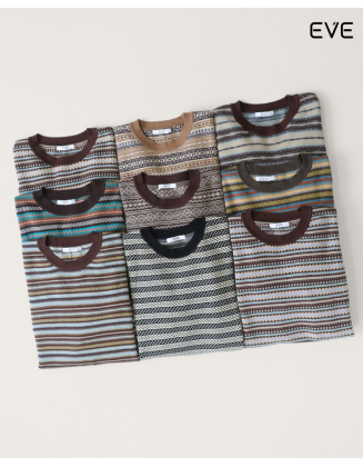 Cozy Heritage: The Patterned Crewneck Sweater Collection