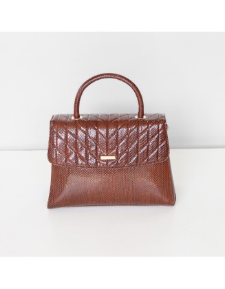 Leather hand bag
