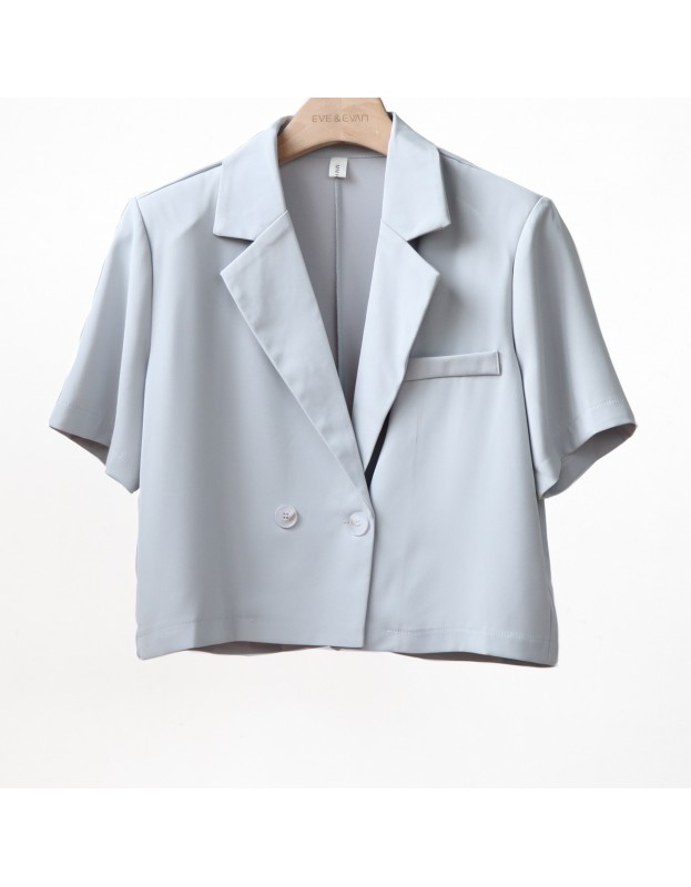Crop Half-Sleeve Blazer