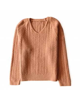 V-Neck Sweater (Knitted)
